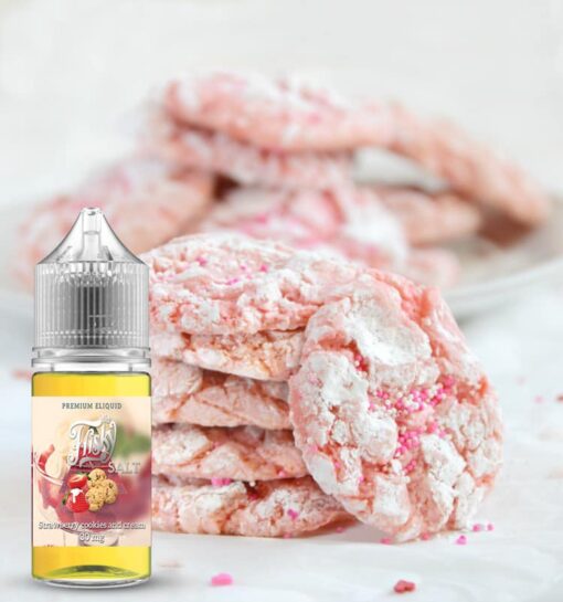 FRISKY STRAWBERRY COOKIES and CREAM 30MG 30ML SALT NIC.