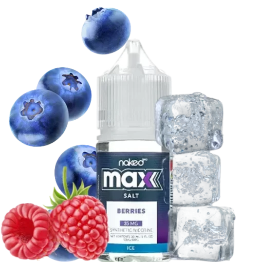 Naked MAX ICE Berries Salt Nic. E-Liquid