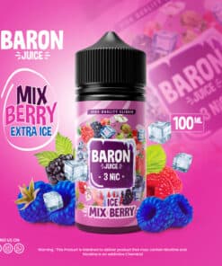 BARON ICE MIX BERRY 3MG 100ML E-LIQUID - بارون بريميوم فيب ليكويد