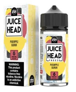 Juice Head FREEZE Pineapple Guava ZTN 100ml E-liquid - جوس هيد بريميم ليكويد