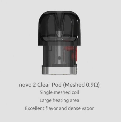 SMOK NOVO 2 CLEAR POD 0.9 MESHED REPLACEMENT PODS - سموك نوفو ٢ كلير بود