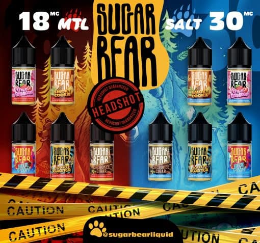 SUGAR BEAR SODA CAVE 30MG SALT 30ML E-LIQUID