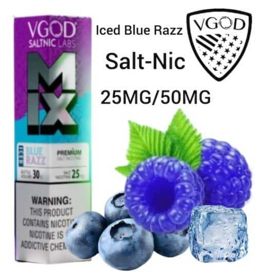 ICED-BLUE-RAZZ-MIX-SEREIS-VGOD-SALT-ELIQUID