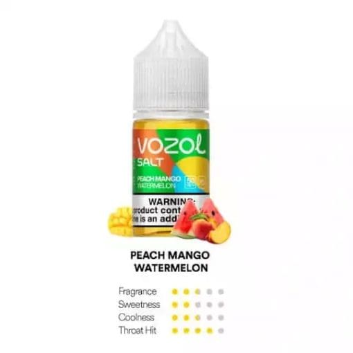 VOZOL-SALT-NIC-ELIQUID-PEACH-MANGO-WATERMELON