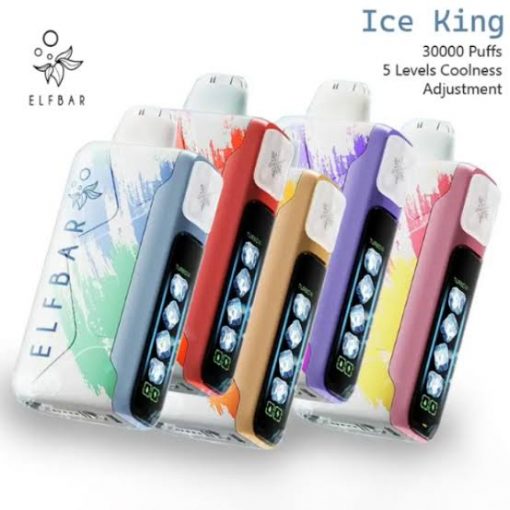 ELFBar Ice King 30000 Puffs 50mg Disposable pod - الف بار ايس كينج 30000 سحبه