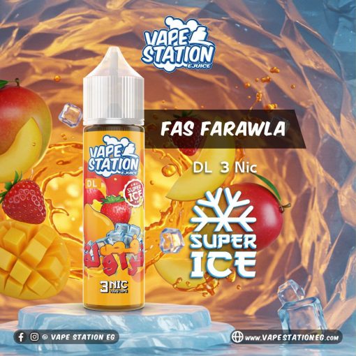 FAS FARAWLA VAPE STATION SUPER ICE 3MG 60ML ELIQUID