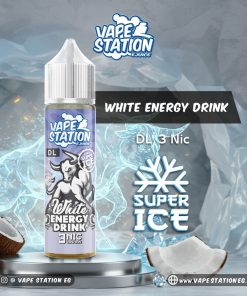 WHITE ENERGY DRINK VAPE STATION SUPER ICE 3MG 60ML ELIQUID
